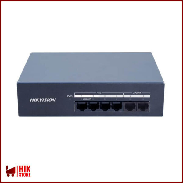 سوییچ 4 پورت POE هایک‌ ویژن DS-XS06G-P
